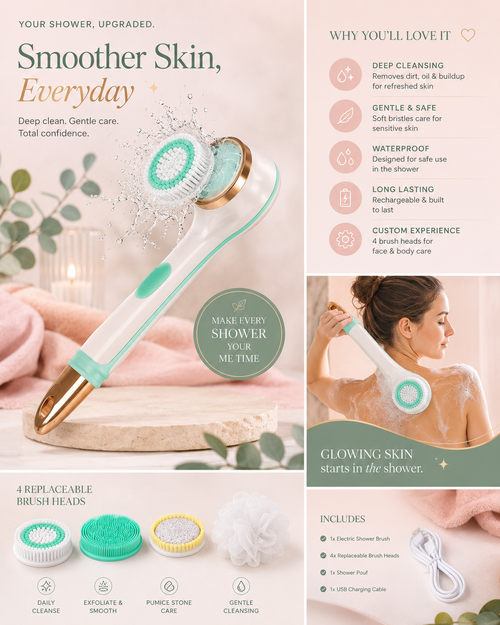 KIKI & CO Electric Shower Brush