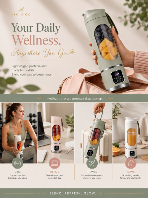 KIKI & CO Portable Blender lifestyle